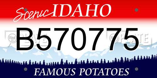 B570775 Idaho License Plate