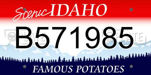 B571985 Idaho License Plate