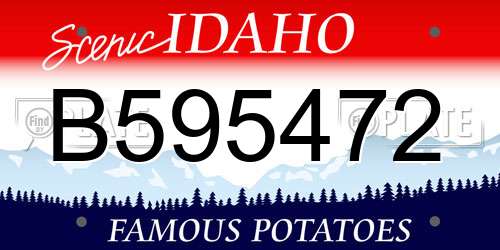 B595472 Idaho License Plate