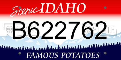 B622762 Idaho License Plate