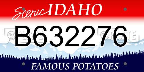 B632276 Idaho License Plate