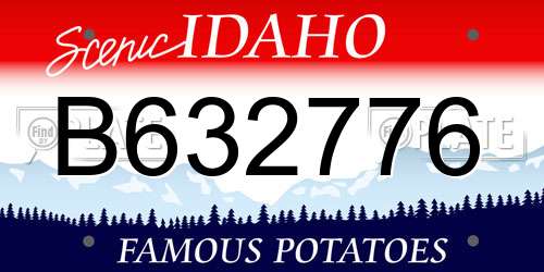 B632776 Idaho License Plate