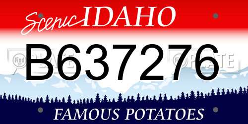 B637276 Idaho License Plate