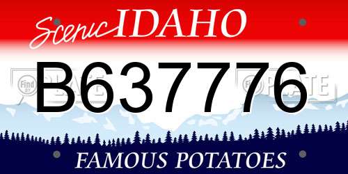 B637776 Idaho License Plate