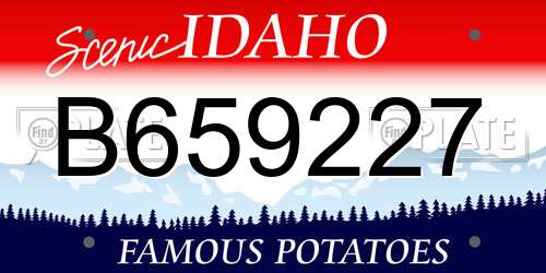 B659227 Idaho License Plate