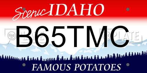 B65TMC Idaho License Plate