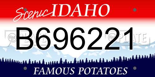 B696221 Idaho License Plate