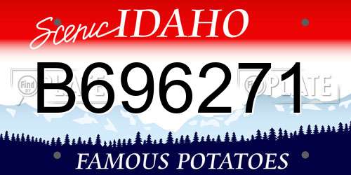 B696271 Idaho License Plate