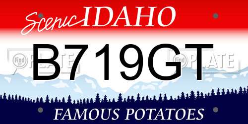 B719GT Idaho License Plate