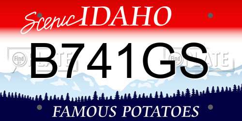 B741GS Idaho License Plate