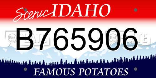 B765906 Idaho License Plate