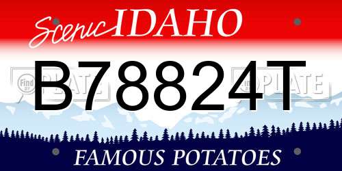 B78824T Idaho License Plate