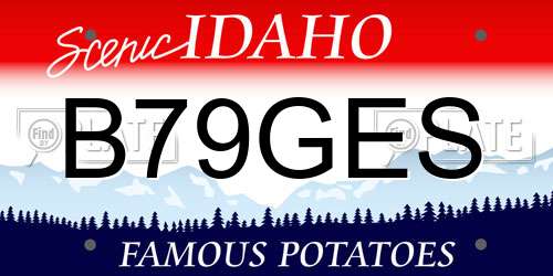 B79GES Idaho License Plate