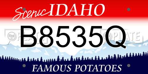 B8535Q Idaho License Plate