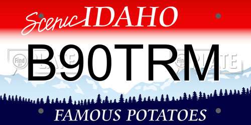 B90TRM Idaho License Plate