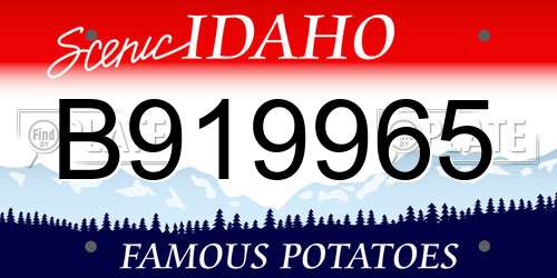 B919965 Idaho License Plate