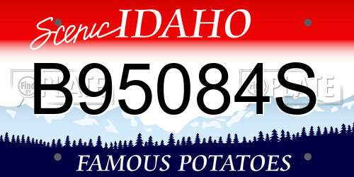 B95084S Idaho License Plate