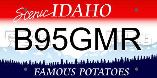 B95GMR Idaho License Plate