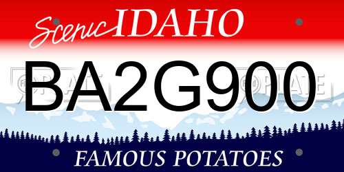 BA2G900 Idaho License Plate