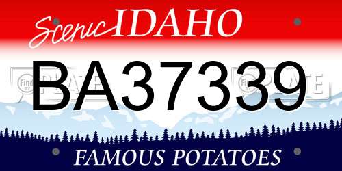 BA37339 Idaho License Plate