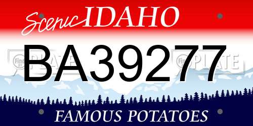 BA39277 Idaho License Plate