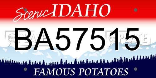 BA57515 Idaho License Plate