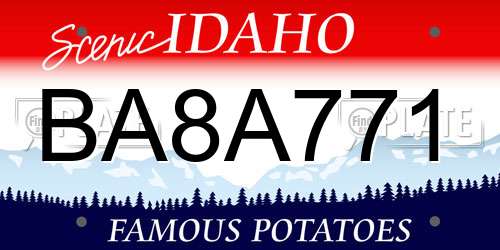 BA8A771 Idaho License Plate