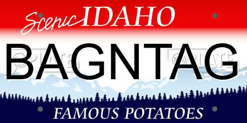 BAGNTAG Idaho License Plate