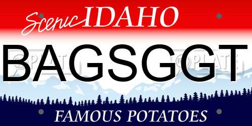 BAGSGGT Idaho License Plate