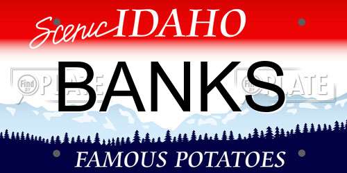 BANKS Idaho License Plate