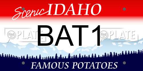 BAT1 Idaho License Plate