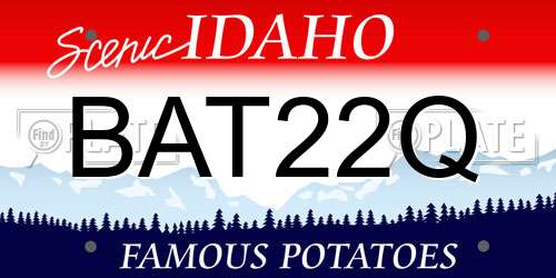 BAT22Q Idaho License Plate