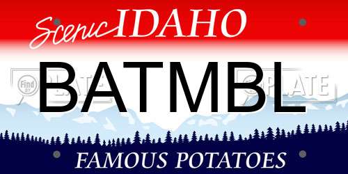 BATMBL Idaho License Plate