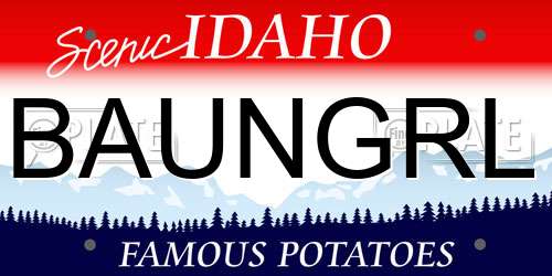 BAUNGRL Idaho License Plate