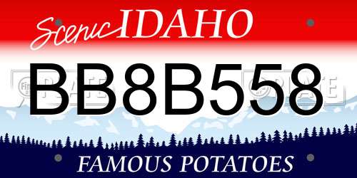 BB8B558 Idaho License Plate