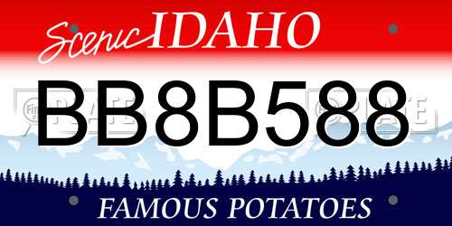 BB8B588 Idaho License Plate