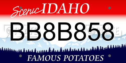 BB8B858 Idaho License Plate
