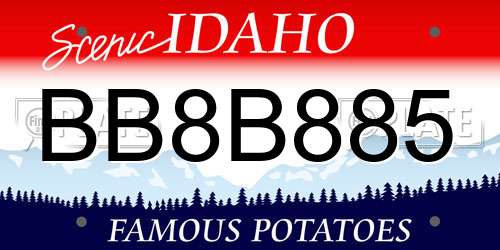 BB8B885 Idaho License Plate