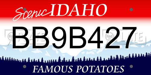 BB9B427 Idaho License Plate