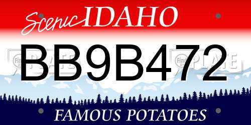 BB9B472 Idaho License Plate