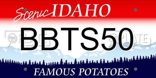 BBTS50 Idaho License Plate