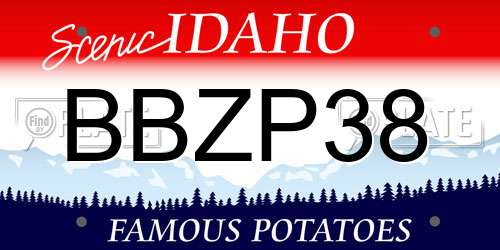 BBZP38 Idaho License Plate