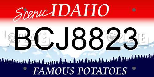 BCJ8823 Idaho License Plate