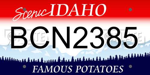 BCN2385 Idaho License Plate