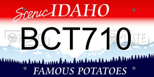 BCT710 Idaho License Plate