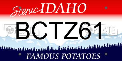 BCTZ61 Idaho License Plate