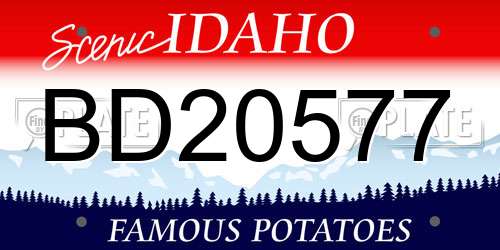 BD20577 Idaho License Plate