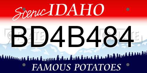 BD4B484 Idaho License Plate