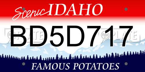 BD5D717 Idaho License Plate