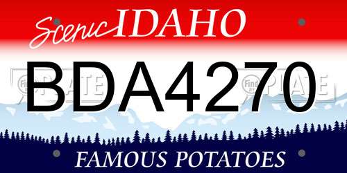 BDA4270 Idaho License Plate